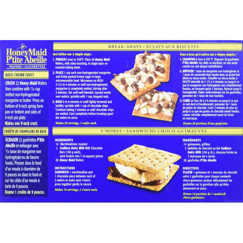 Honey Maid Graham Wafers, 400g/14.1 oz., (Imported from Canada)