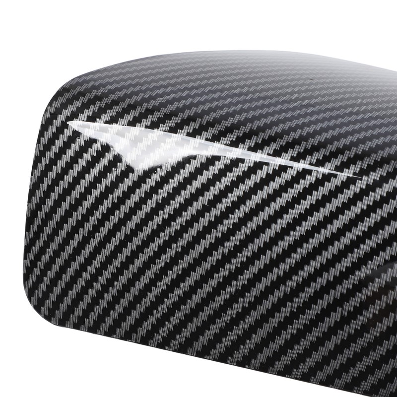 2PCS Side Mirror Cover Left Right Carbon Fiber Pattern 76201