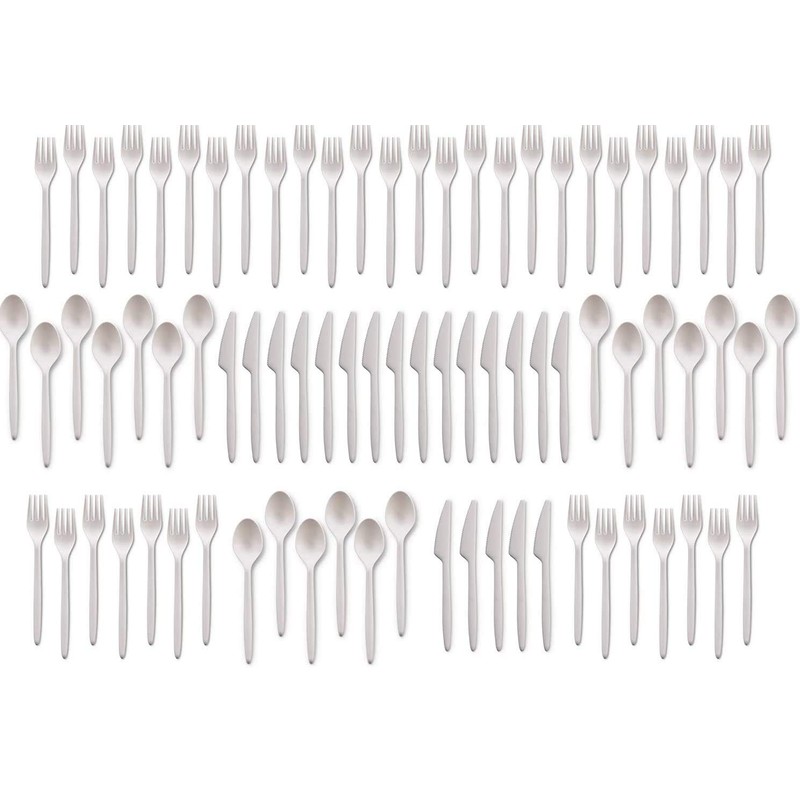 Mozaik Eco-Friendly Plant-Based Compostable Cutlery Set, 160 pieces