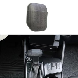JUIVEEL ABS Car Gear Shift Knob Cover Trim Shifter Lever Handle Protective Sticker Compatible with Kia Sorento 2024 2025 Kia Carnival 2025 Kia K4 K5 2025 Accessories (Wood Grain Style)