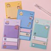 4 Pack Cute Sticky Notes Cartoon Animal Sticky Memo Pads