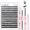 FADLASH DIY Lash Extension Kit Individual Lashes Cluster D Curl