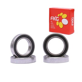 FKG 6802-2RS 15x24x5mm Deep Groove Ball Bearing Double Rubber Seal Bearings Pre-Lubricated 4 Pcs