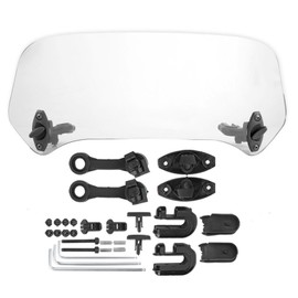 Universal Motorcycle Modified Windscreen Windshield Spoiler Air Deflector Transparent