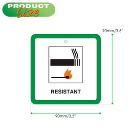 Furniture Upholstery DL7-20 Pack of Fire Safety Labels for Furniture and Chair with String - Fire Retardant Labels for Furniture - Tying and Attachment