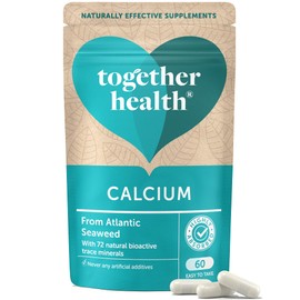 Calcium – Together Health – Seaweed-Based Calcium – 72 Trace Minerals – Vegan Friendly – Made in The UK – Pack of 2-120 Vegecaps