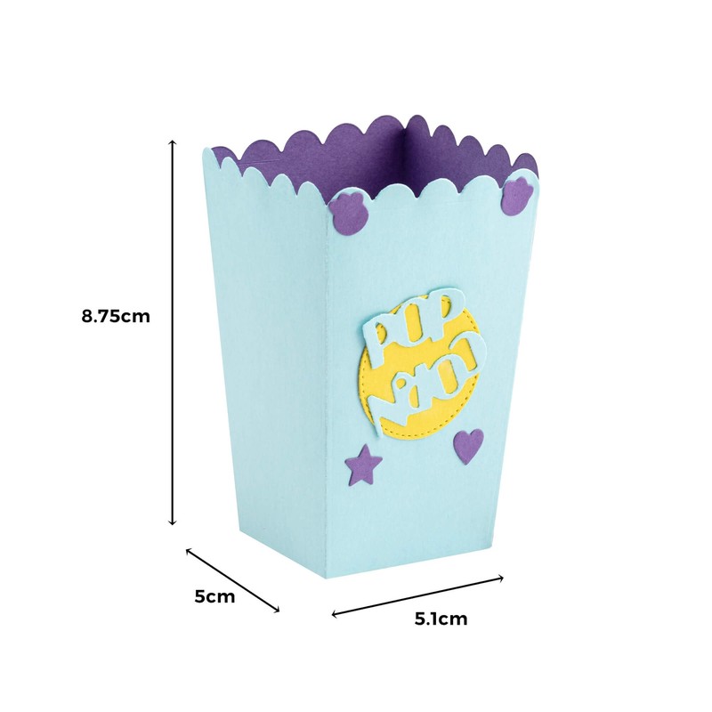 Stanzenshop Cutting Dies Popcorn Box Cinema Snack Container Cutting Dies