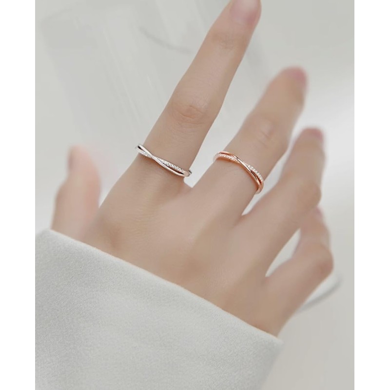 GEJ-Tech Women's Ring, Silver Ring, One Size Fits Most (No.