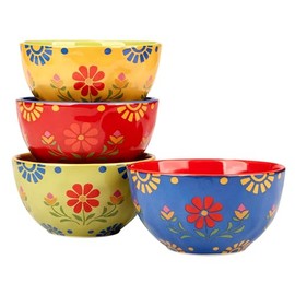 Certified International Spice Love 5.25" Ice Cream/Dessert Bowls,Set of 4, Multicolor