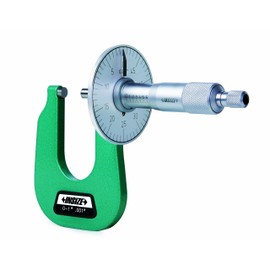 INSIZE 3263-1 Sheet Metal Micrometer, 0.001" Graduation, 0" - 1"