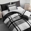 DEKORO Double Duvet Set - Reversible Duvet Cover Sets -