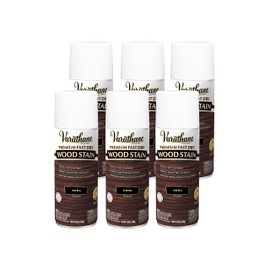 Varathane 385549-6PK Premium Fast Dry Wood Stain Spray, 10.25 oz, Dark Walnut, 6 Pack