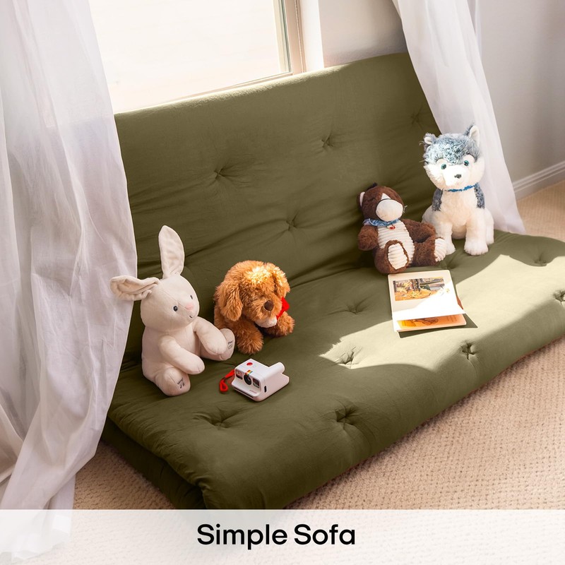 ZonLi Japanese Floor Mattress, 100% Cotton Cover Foldable Futon Mattress