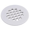 Oatey 4 1/4" rOund Universal Shower floor drain STRAINER White