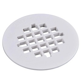 Oatey 4 1/4" rOund Universal Shower floor drain STRAINER White ABS Plastic OATEY 42136