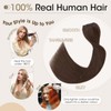 Elailite Hair Extensions Clip In Real Human Hair Remy #02