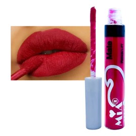 Labial Liquido Mate Terciopelo Color Carmin Carmín