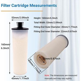 Paquete de 2 Cartuchos de Filtro de descalcificación para Kärcher SC2, SC3, SC3 EasyFix, SC3 EasyFix Plus, SC3 Upright, SC3MX, SC3 127 V BR, Limpiador de Vapor de Repuesto, Accesorios