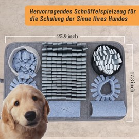 HDOELGP Haustier Hunde Katzen Kaninchen Training Matten Smart Toys Fütterungsmatten Interaktive Geruchsteppiche Ultra Strapazierfähiges Material 8 Trainingselemente Maschinenwaschbar pessimistisch