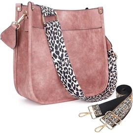 HKCLUF 4045 Women's Fashionable Crossbody Bags For Women Designer Leather Hobo Handbags Women Shoulder Bucket Bags With 2count Adjustable Guitar Strap Perfect:_Dark yellow