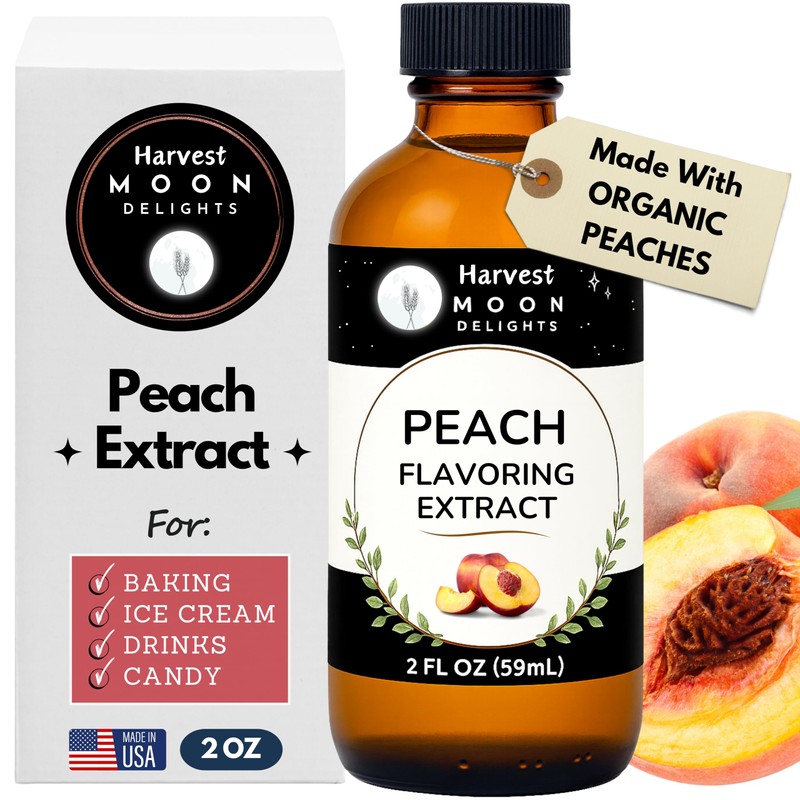 Natural Peach Extract - 2 oz - Water-Soluble - By