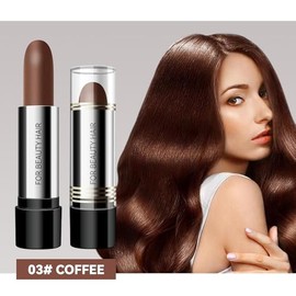 Hair Color Pen Hair Stick,Tinte de Cabello Retoque Instantáneo con Bolígrafo - Impermeable Escudo de Tinte en Barra, Cepillo Encubridor Temporal de Canas para Cabello y Barba (03#Coffee)