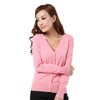 Mooncolour Womens 24 Colors Knit Outwear Autumn Cardigan Sweater, Pink,