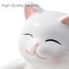 Ceramic Cat Soap Dish - Cute White Cat Soap Box