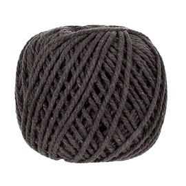 Colorful Cotton Rope – 4MM Diameter 50M Length Rope That Comes in Spools – Great for DIY Crafting – Make Handmade Macramé – Soft to The Touch and Super Versatile (Gray)