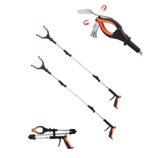 VEVOR Grabber Reacher Tool, 43" Foldable Reacher Grabber Pickup Tool