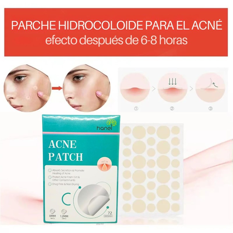 72 Parches - Parches Invisibles Cubrir y Eliminar Acne Espinillas
