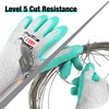 HAUSHOF 3 Pairs Latex Coated Working Gloves, Level 5 Cut