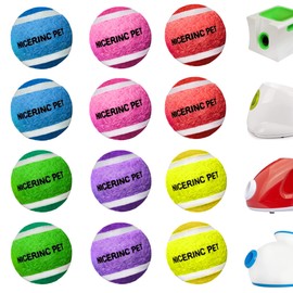 NICERINC PET X-Small Dog Tennis Balls Dog Toys Ball 1.5" Pack of 12, Fit Ball Launchers