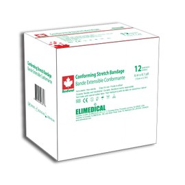 Redleaf Conforming Stretch Gauze Bandage, non-sterile 6” x 4.1 Yards 12 rolls/box CSB0604
