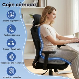 Cojín de Asiento de Espuma Viscoelástica con Forma de Donut, Cojín Ergonómico para Asiento de Silla, Portátil, para Coche, Hogar, Oficina, Trabajadores Sentados Durante Mucho