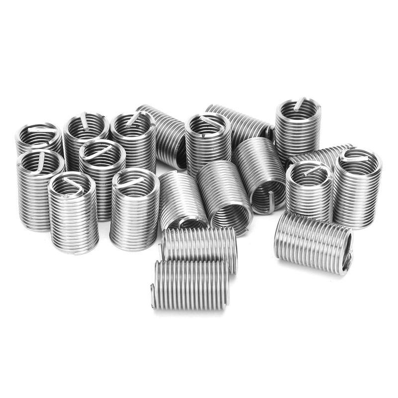 20-Piece Helicoil Thread Repair Insert, M12 x 1.5 Stainless Steel