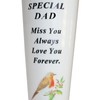 Memorial Grave Flower Pot - 33cm tall Sturdy White Memorial