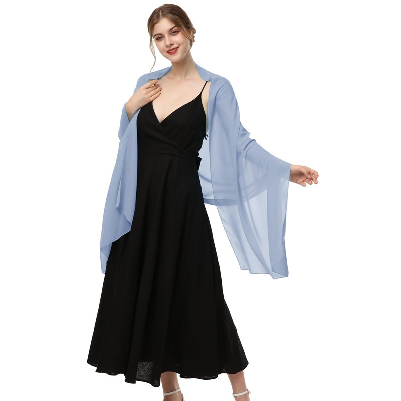 Chales y envolturas de gasa para vestidos de noche para