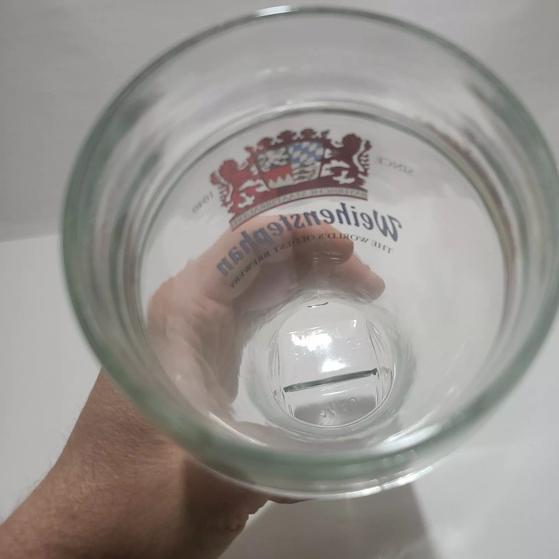 Weihenstephan Boot Beer Glass 1L Mug Tall New Germany Oktoberfest