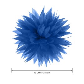 5.1 Inches Hawaiian Flower Hair Clips for Women | Strong Hold Non-Slip Blue Flower Clips for Hair | Large Brooch Flowers & Floral Pins for Clothes | Elegant Floral Accessories for Women (Pack of 1)