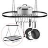 TFCFL Kitchen Ceiling Mount Iron shelf Cookware Storage Shelf Tray