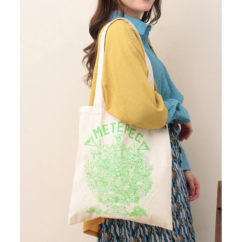 Titicaca ZNSCBB7008 Women's Cotton Tote Bag, A4, Long, Shoulder Bag,