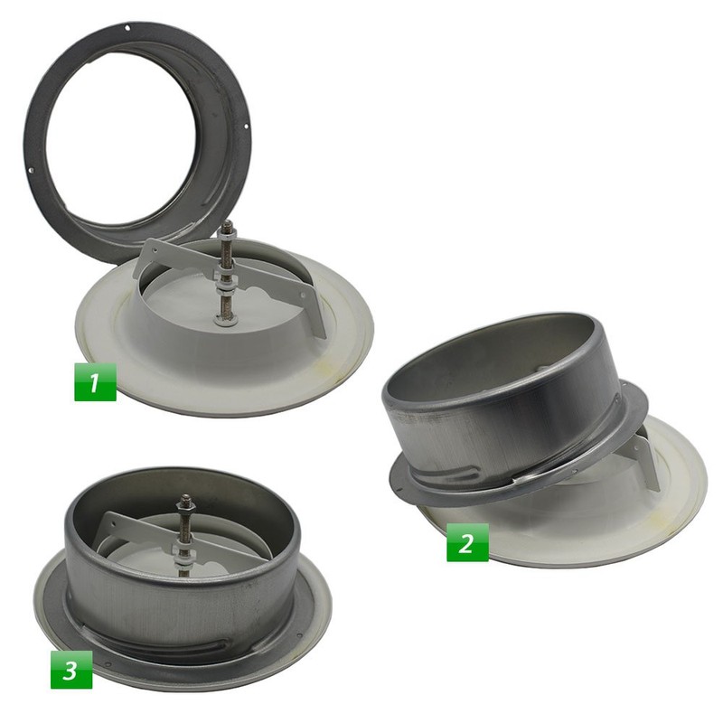 Kair Fire Rated Ceiling Supply Valve 200mm - 8 inch