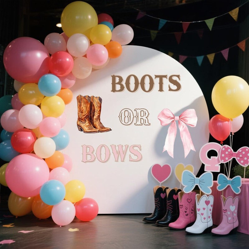 Boots or Bows Wall Decal - Boots or Bows Gender