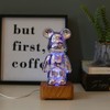 EXIGENT 3D LED Light Bear Fireworks Lamp Night Light Flashing