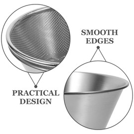 PRETYZOOM 1 Set Stainless Steel Pasta Strainer Metal Strainer and Bowls Dish Drainer with Bowl Kitchen Strainer Pasta Drainer Stackable Steel Colander