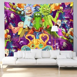 FENDROM Funny Trippy Cartoon Tapestry Wall Hanging Tapestries Aesthetic Wall Art Decor for Home Bedroom Bathroom