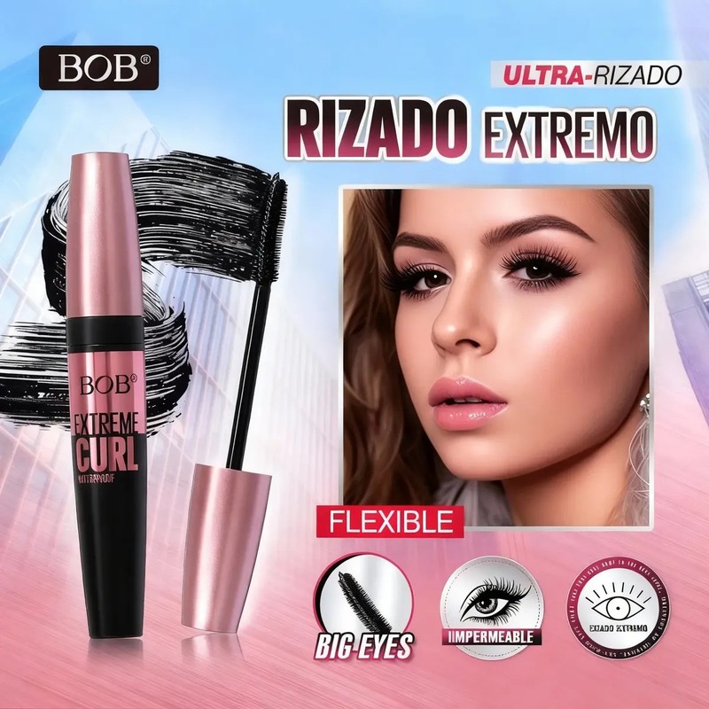 Máscara De Pestañas Volumen Y Alargador 60g Negro Rizador