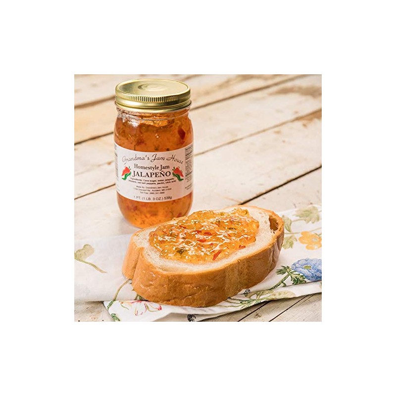 Homestyle Jalapeno Jam - One Pint - Grandma's Jam House
