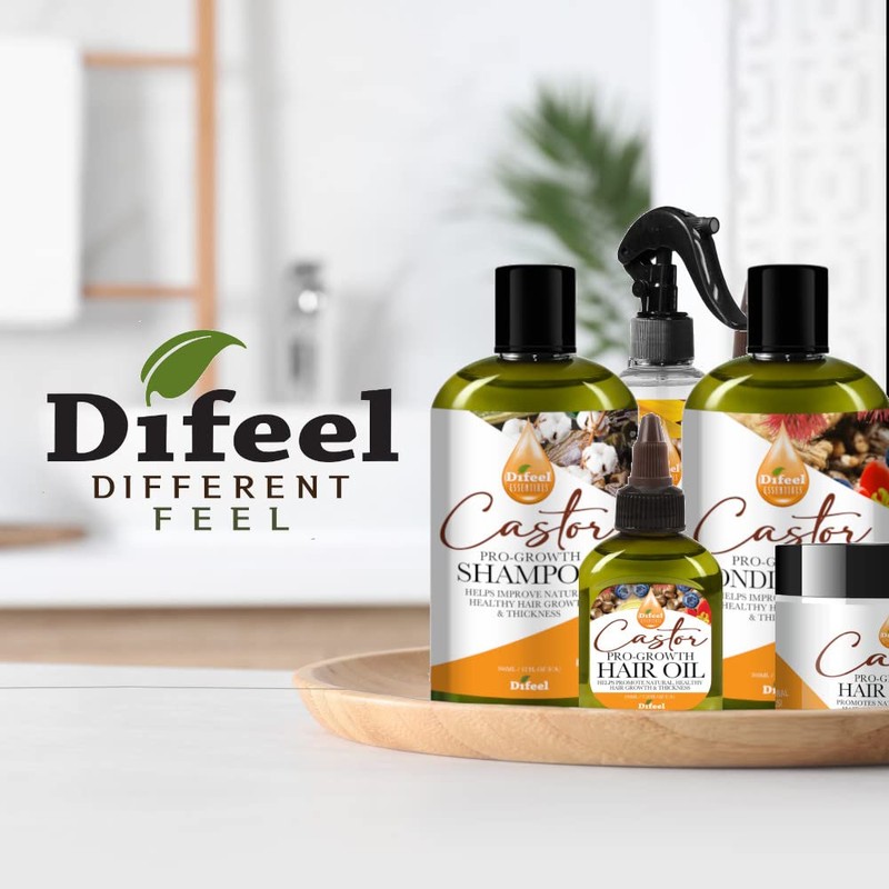 Difeel Essentials Pro-Growth Castor Conditioner 12 oz. - Conditioner with